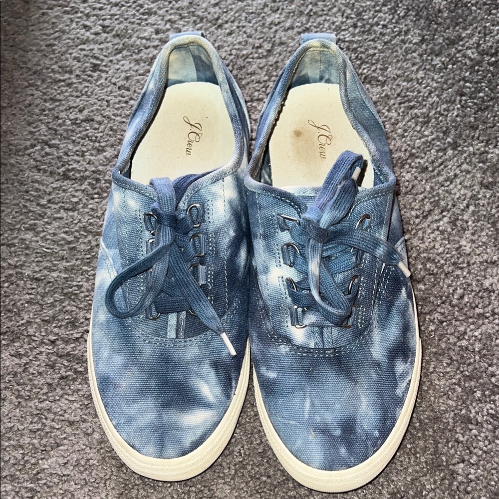 J. Crew Tie-Dye Blue Sneakers